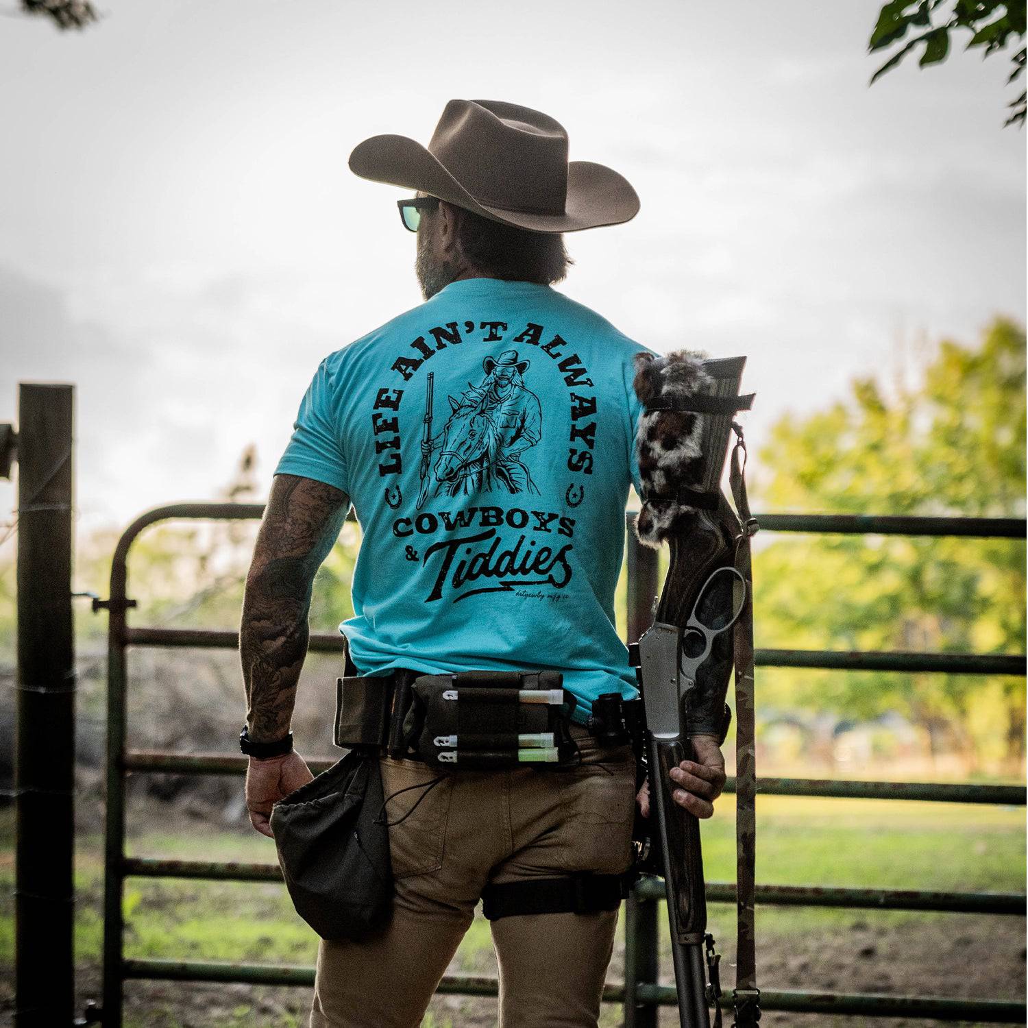 Life Ain't Always Cowboys and Titties Men's T-Shirt - DIRTY COWBOY MFG