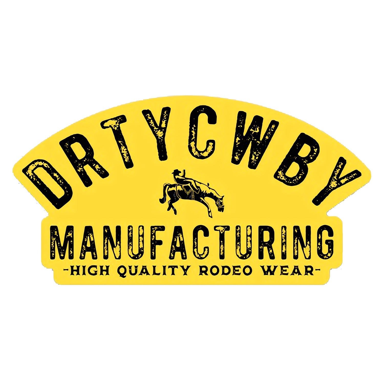 Original DRTYCWBY Manufacturing Decal Sticker - DIRTY COWBOY MFG